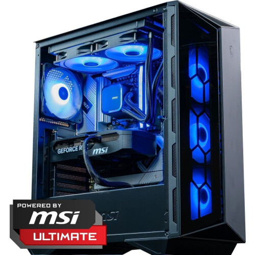 FlowUp De Enge Game PC 2 - Tower - AMD Ryzen 5 7500X3D 6C/12T 4.5GHz - GeForce RTX 5070 12GB - 32GB DDR5-6000 - 1TB SSD