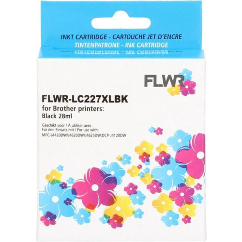 FLWR LC-227BK - Inktcartridge XL - 1340 pagina