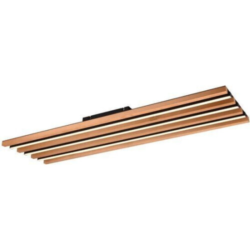 Fontana - Led plafondlamp - 113x30 cm - houtlook