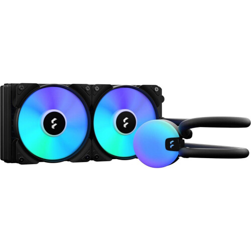 Fractal Design Lumen S24 v2 RGB - Alles-in-één vloeistofkoeler - 2 ventilatoren - Zwart Tweedehands