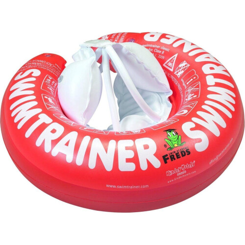 Freds Zwemtrainer - Opblaasbare zwemband - Veilig en leerzaam - Rood (6-18 kg)