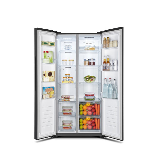 Fridgemaster Ms83430eb - Amerikaanse Koelkast - 178 Cm - 441l - No Frost - Zwart | Nieuw (outlet)