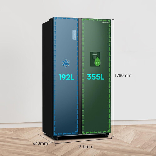 Fridgemaster Ms91547bfe Amerikaanse Koelkast 179cm | Nieuw (outlet)