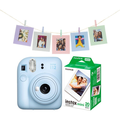 Fujifilm instax mini 12 - Instant camera - Automatische belichting en selfielens - Pastel Blue