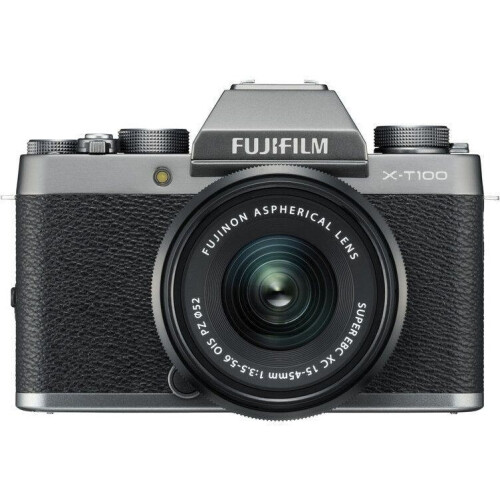 Fujifilm X-T100 - Digitale camera - 24,2Mpx APS-C - Zilver Tweedehands