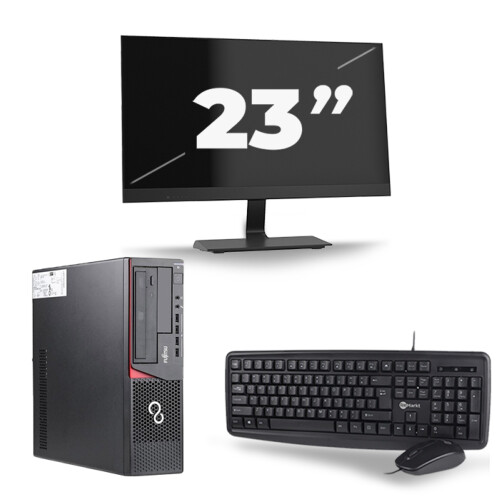 Fujitsu Esprimo E720 SFF - Intel Core i7-4e Generatie - 16GB RAM - 256GB SSD - Windows 10 + 1x 23 inch Monitor Tweedehands
