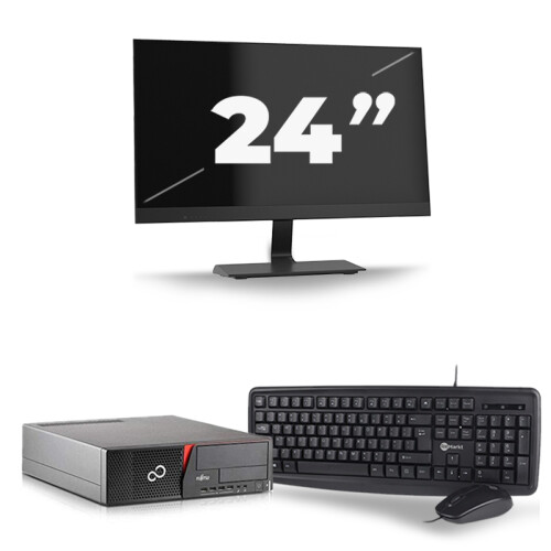 Fujitsu Esprimo E920 SFF - Intel Core i7-4e Generatie - 16GB RAM - 256GB SSD - Windows 10 + 1x 24 inch Monitor Tweedehands