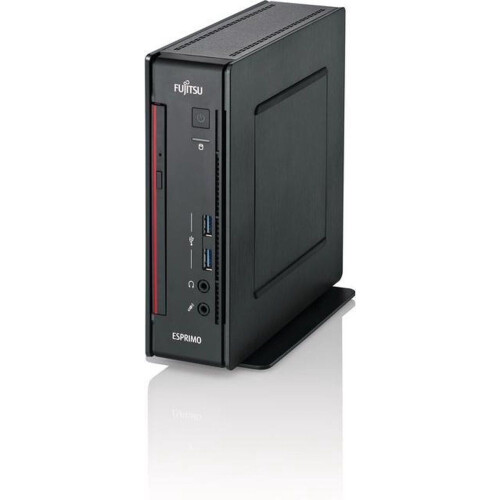 Fujitsu ESPRIMO Q956 - Mini PC - 2,5GHz i5-6500T 4GB 128GB SSD - Zwart Rood Tweedehands