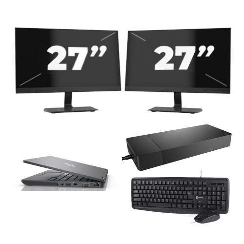 Fujitsu LIFEBOOK U7311 - Intel Core i5-11e Generatie - 13 inch - 8GB RAM - 512GB SSD - Windows 11 Home + 2x 27 inch Monitor Tweedehands