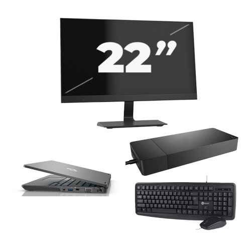 Fujitsu LIFEBOOK U7311 - Intel Core i5-11e Generatie - 13 inch - 8GB RAM - 256GB SSD - Windows 11 Home + 1x 22 inch Monitor Tweedehands