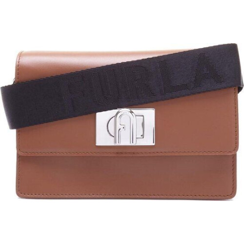 Furla 1927 Soft Mini Crossbody 20 - Dames Crossbodytas - Cognac/Zwart