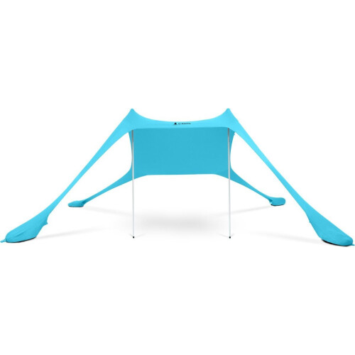 G-RAFFA Strandtent - Schaduwdoek 2x2m - Lichtgewicht UPF 50+ Zonnescherm Ocean Blue