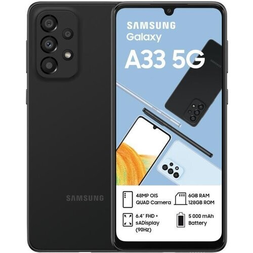 Galaxy A33 5G 128GB - Zwart - Simlockvrij - Dual-SIM Tweedehands