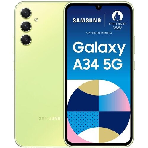 Galaxy A34 128GB - Limoen - Simlockvrij - Dual-SIM Tweedehands