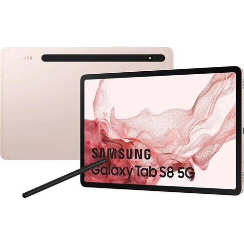 Galaxy Tab S8 128GB - Roze - WiFi + 5G Tweedehands