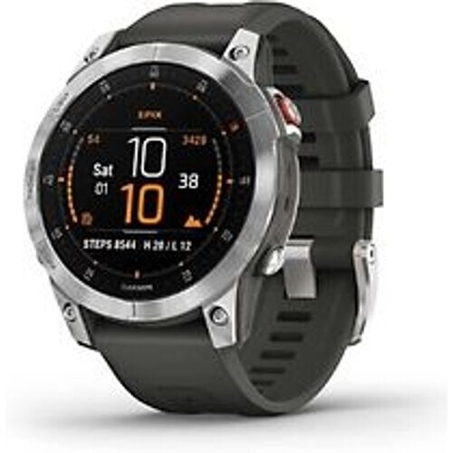 Garmin epix (Gen 2) 47 mm grijs met grijze polsband [wifi, Standard] Tweedehands