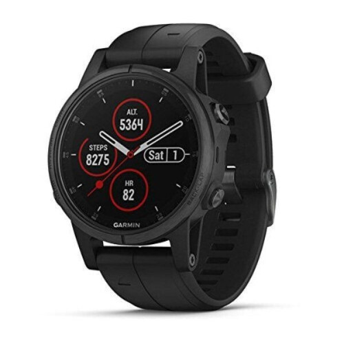 Garmin Fenix 5X Plus - GPS-horloge - 16 GB intern geheugen - Zwart