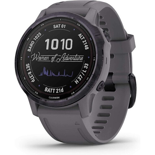 Garmin Fenix 6S Pro Solar - Multisport GPS-horloge - Zonne-energie - Grijs Tweedehands