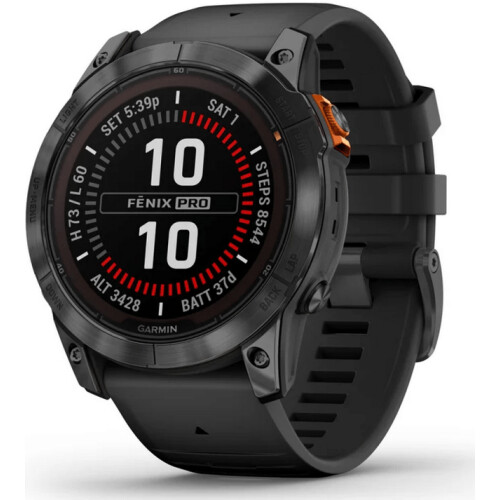 Garmin fēnix 7X Pro - Multisport Smartwatch - 1,4"Scherm - Solar Edition Grijs (Zwart)