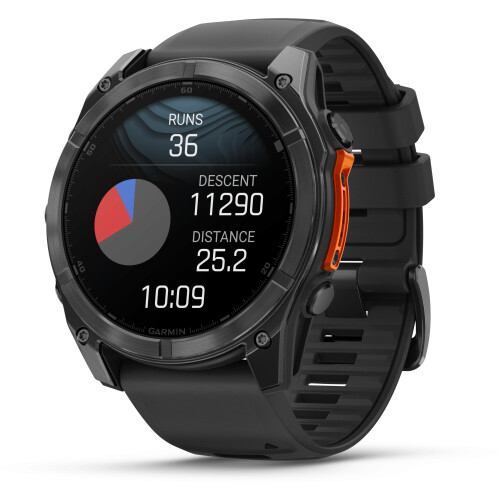 Garmin fēnix 8 - Smartwatch - 1,4" AMOLED-scherm RVS body - Grijs