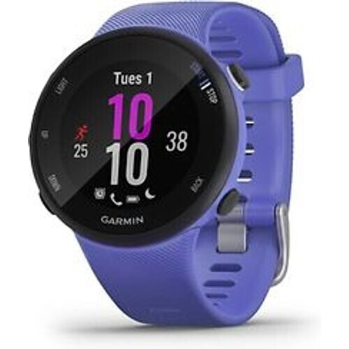 Garmin Forerunner 45S paars met een paarse siliconen polsband Tweedehands