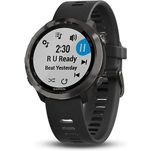 Garmin Forerunner 645 Music leisteengrijs met siliconenarmband zwart Tweedehands