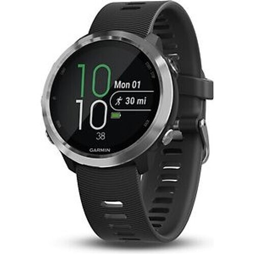 Garmin Forerunner 645 zilver met siliconenarmband zwart Tweedehands