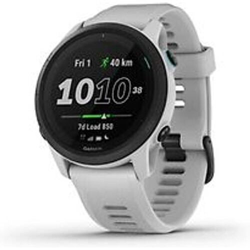 Garmin Forerunner 745 wit met een wit-grijze siliconen polsband Tweedehands