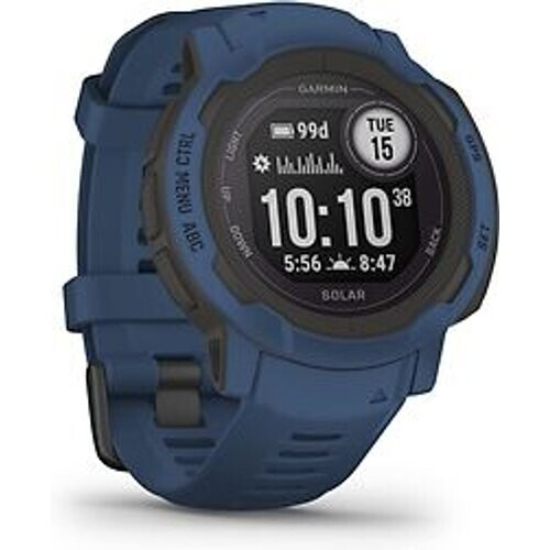 Garmin Instinct 2 45 mm blauw met een blauw siliconen polsband Tweedehands