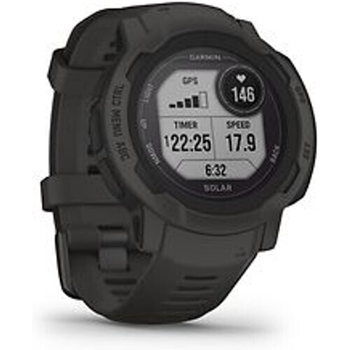 Garmin Instinct 2 45 mm zwart met een zwart siliconen polsband Tweedehands