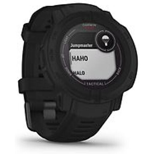 Garmin Instinct 2 Solar Tactical editie 45 mm zwart met een zwart siliconen polsband Tweedehands
