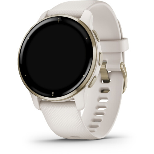 Garmin Venu 2 Plus - GPS Smartwatch - Gezondheidsmonitoring Spraakbesturing - Beige (Goud) Tweedehands