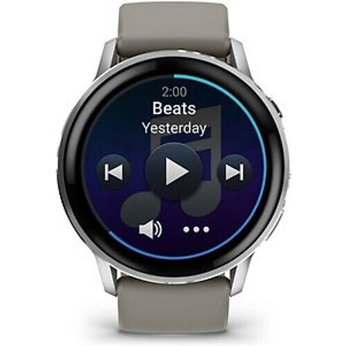 Garmin Venu 4 45 mm zilver met siliconen polsband grijs [Wi-Fi] Tweedehands