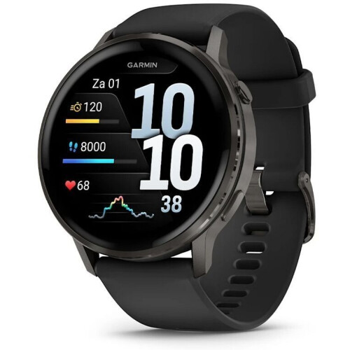 Garmin Venu 4 - Smartwatch - GPS AMOLED 45mm - Zwart Tweedehands