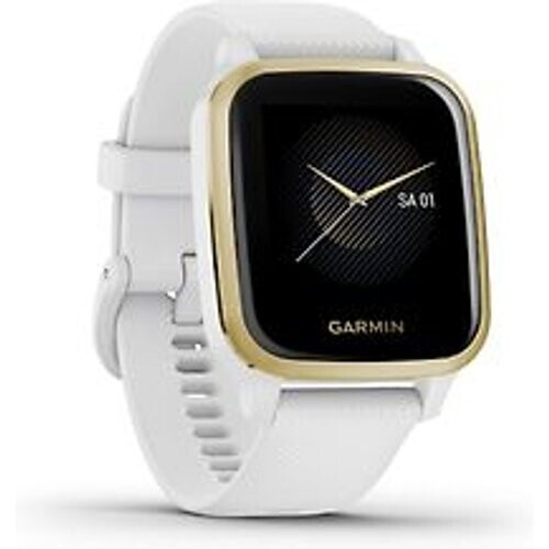 Garmin Venu Sq 40 mm witgoud op siliconenbandje wit [wifi] Tweedehands