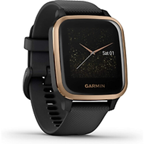 Garmin Venu Sq Music 40 mm roségoud met siliconenarmband zwart [wifi] Tweedehands