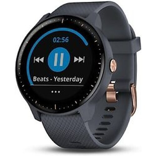 Garmin Vivoactive 3 Music 30,4 mm granietblauw met siliconen bandje granietblauw Tweedehands