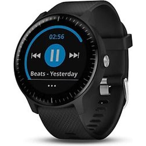 Garmin Vivoactive 3 Music 30,4 mm zwart met siliconen bandje zwart Tweedehands