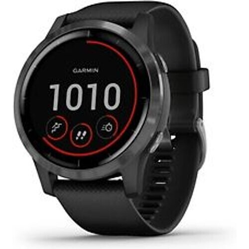 Garmin Vivoactive 4 45 mm zwart met een zwarte siliconen polsband Tweedehands