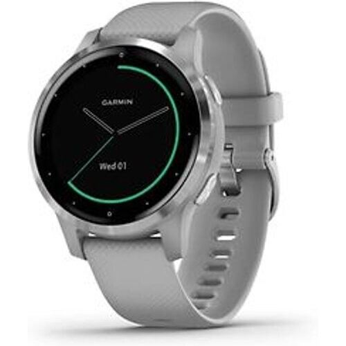 Garmin Vivoactive 4s 40 mm grijs met een grijze siliconen polsband Tweedehands