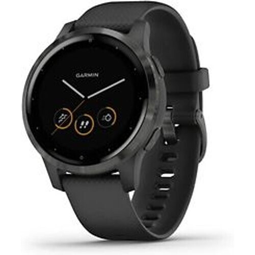 Garmin Vivoactive 4s 40 mm zwart met een zwarte siliconen polsband Tweedehands