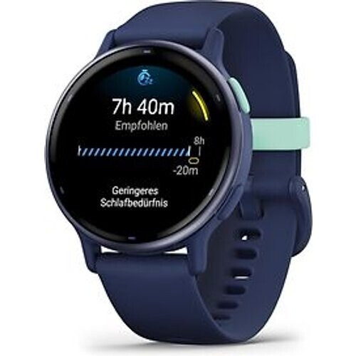 Garmin Vivoactive 5 42 mm blauw met een blauw siliconen polsband Tweedehands
