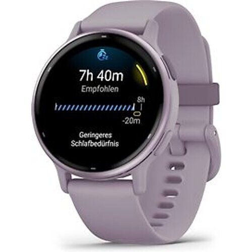 Garmin Vivoactive 5 42 mm orchidee met een orchidee siliconen polsband Tweedehands