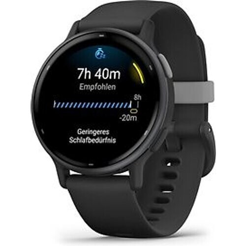 Garmin Vivoactive 5 42 mm zwart met een leigrijs siliconen polsband Tweedehands