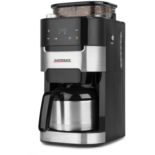 Gastroback Grind&Brew Pro - Koffiezetter met geïntegreerde molen - 8 kopjes - RVS en kunststof Tweedehands