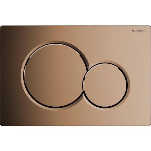 Geberit Sigma01 - Bedieningspaneel Closet/Urinoir - Mechanisch - Messing - (115.770.DT.5)