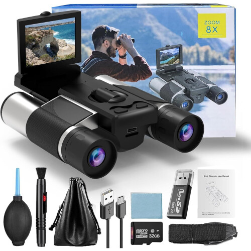 Generiek Digitale Verrekijker - 40 MP Camera - 10x Optische Zoom 8x Digitale Zoom 2,5K Video HD - Zilver