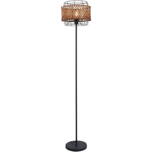 GINA Vloerlamp - Metaal 151.0cm - E27 1-Lichts - Matt zwart