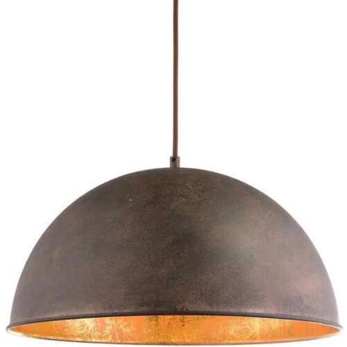 Globo Xirena I - hanglamp - Ø 41 cm - bruin metaal - E27 - 58307H Tweedehands