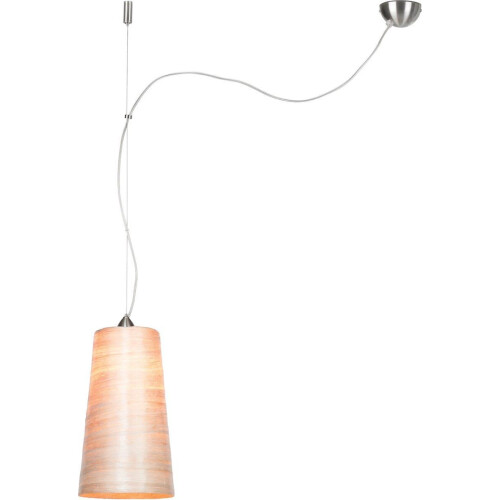 GOOD&MOJO Sahara - Hanglamp - Houtvezels - 40x20cm Naturel Tweedehands
